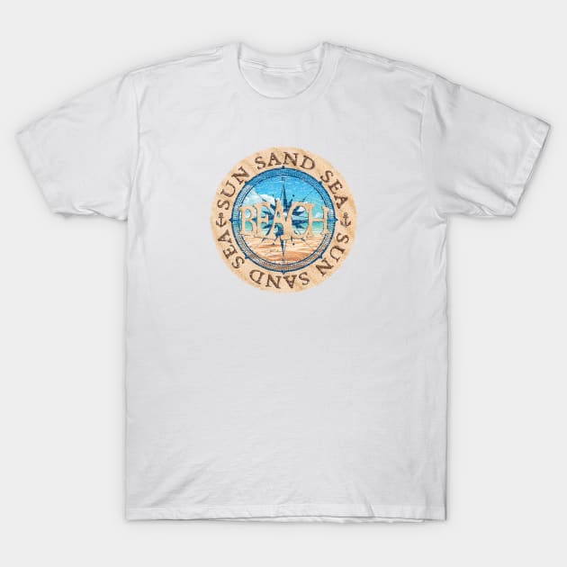 Sun Sand Sea Beach T-Shirt by jcombs